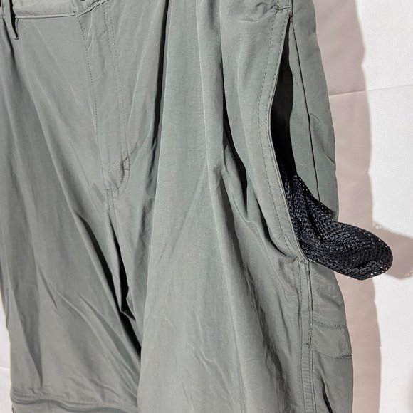 White Sierra Sage Green Convertible Nylon Pants Men's 32 Waist LIKE NEW - Picture 4 of 7